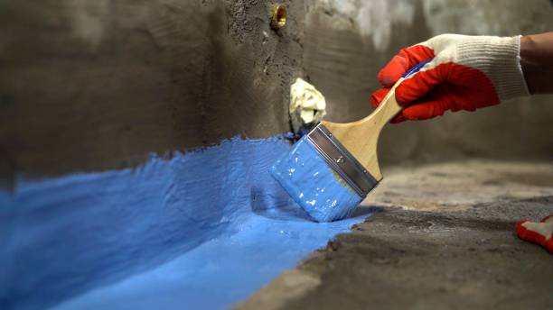 Commercial Interior Drainage System project at a Quincy, OH business property by SJ Waterproofing Pros